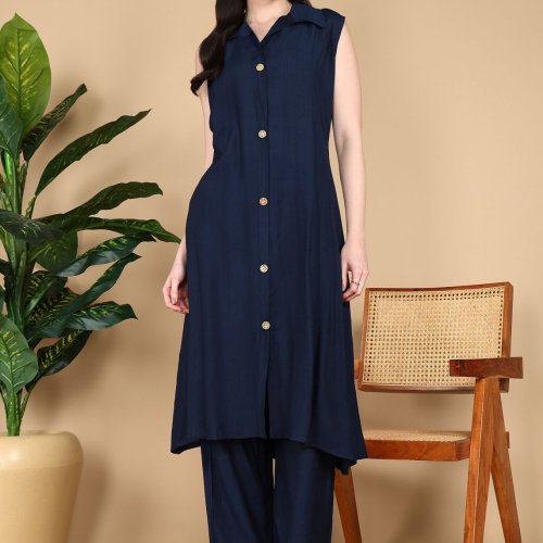Ladies Cotton Co-ord Set