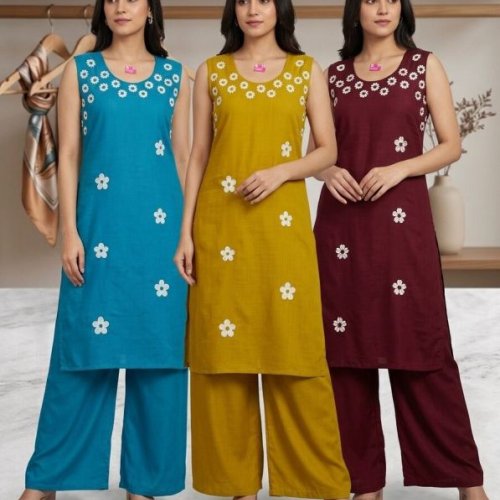Women Embroidered Co-ord Set