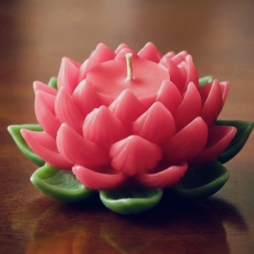 8 Petal Lotus Flower Decorative Aroma Candle