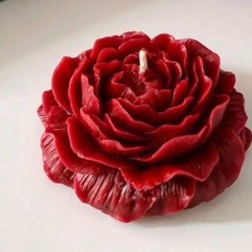 Crimson Peony Blossom Premium Scented Candle