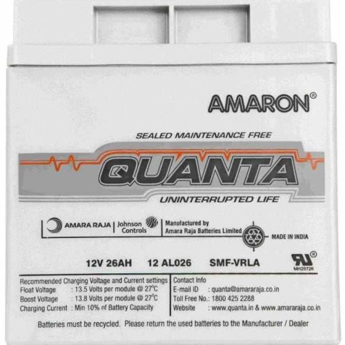 26AH Amara Raja Amaron Quanta SMF Battery
