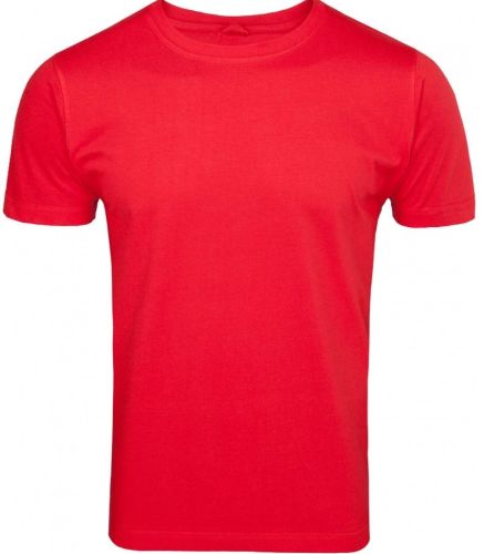 Mens Blood Red Round Neck T-Shirts