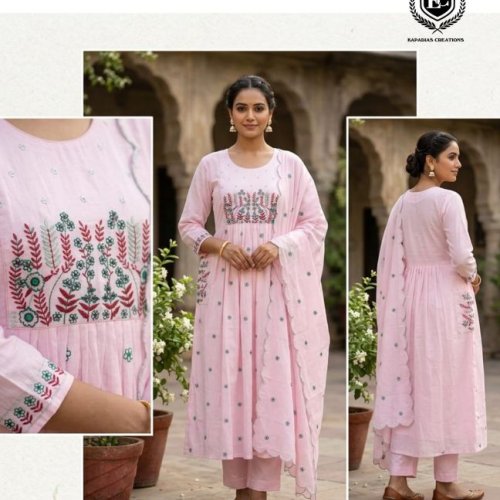 Embroidered Women Kurta Pant Set