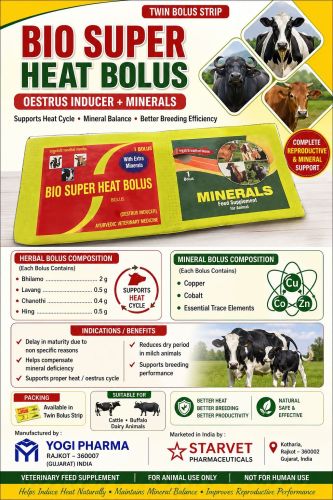 Bio Super Heat Minerals Veterinary Bolus