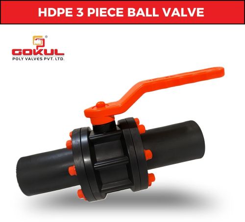 HDPE 3 Piece Ball Valve
