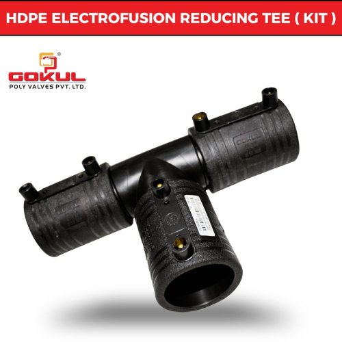 Industrial HDPE Electrofusion Reducer Tee