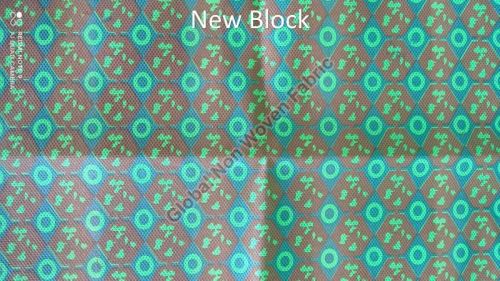 New Block Printed Non Woven Fabric