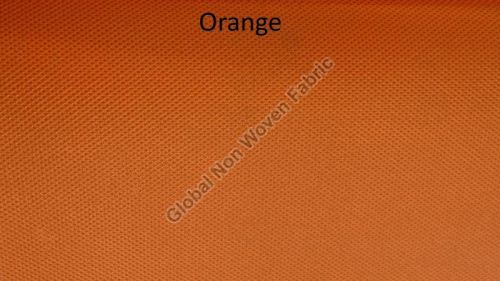 Plain Orange Non Woven Fabric
