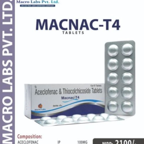 Aceclofenac 100mg+thiocochicoside 4 Mg Aceclofenac 100mg+thiocochicoside 4 Mg