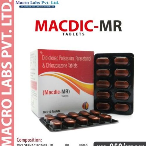 DICLOFENAC POTASSIUM 50MG +PARACETAMOL 325MG+CHLORZOXAZONE 250MG DICLOFENAC POTASSIUM 50MG +PARACETAMOL 325MG+CHLORZOXAZONE 250MG