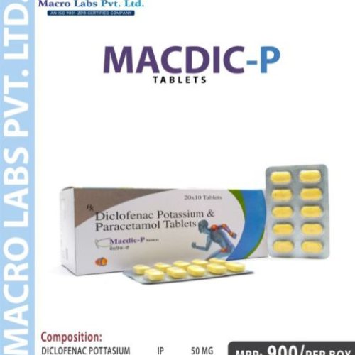 DICLOFENAC POTASSIUM 50MG PARACETAMOL 325 MG TAB