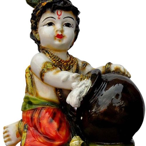 Bal Krishna Butter Matki Idol