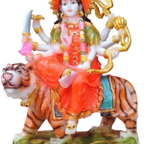 Durga Maa Ashtabhuja Tiger Idol