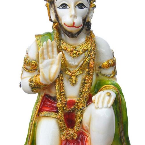 Hanuman Ji Blessing Pose Resin Statue