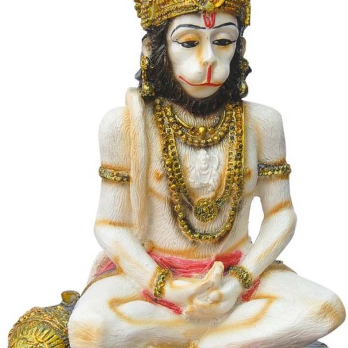 Hanuman Ji Dhyan Mudra Decorative Statue