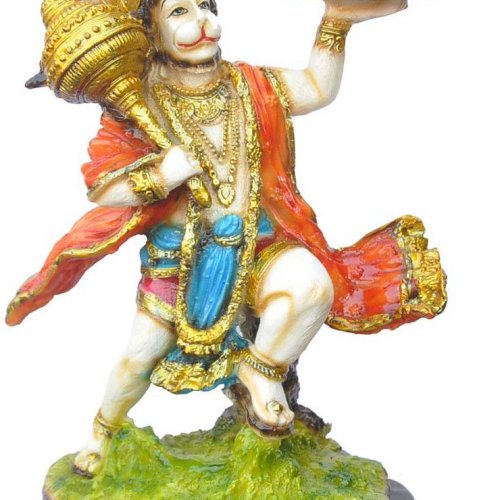 Hanuman Ji Sanjeevani Parvat Resin Statue