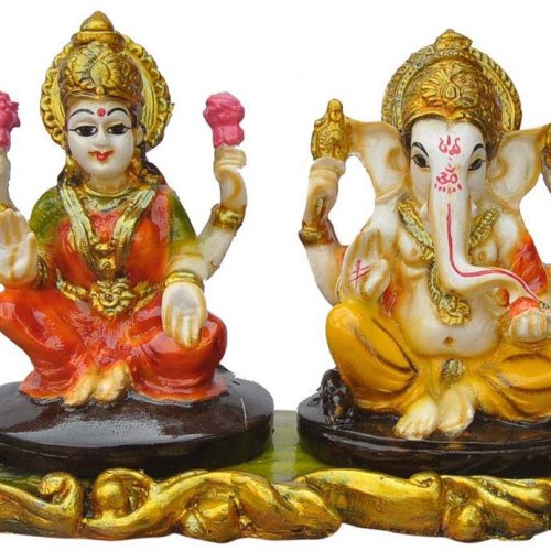 Laxmi Ganesh Dual Pooja Murti Set