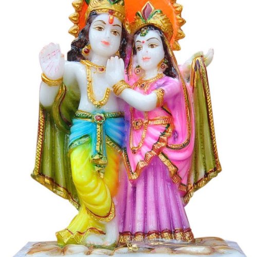 Radha Krishna Blessing Idol Statue