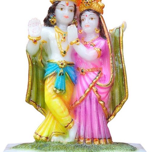 Radha Krishna Standing Blessing Idol