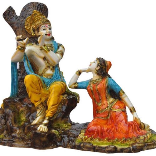 Radha Krishna Tree Idol Statue