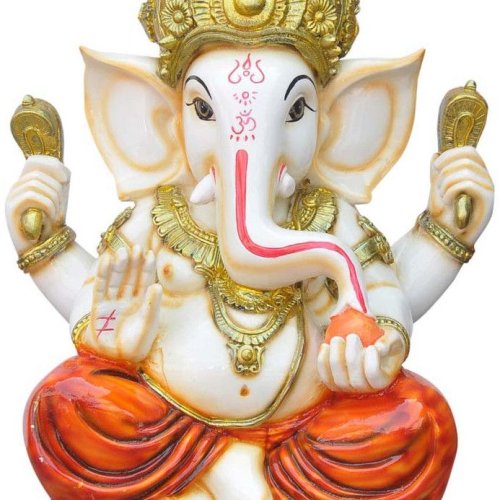 Shree Ganpati Blessing Pose Sitting Murti