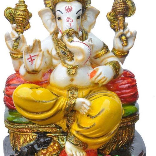 Shree Ganpati Royal Sitting Blessing Murti