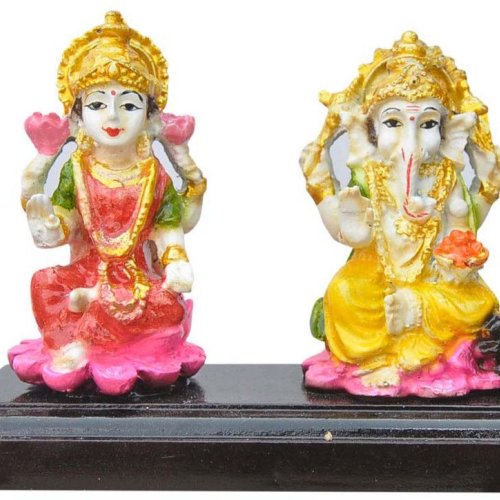 Shree Laxmi &AMP; Ganesh Blessing Murti Set