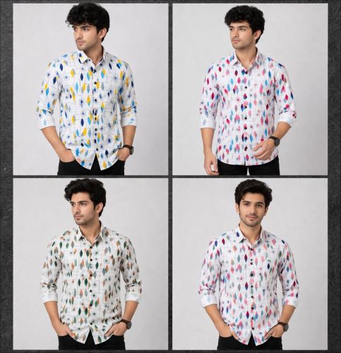 Men Multicolor Printed Laffer Fabric Casual Shirt