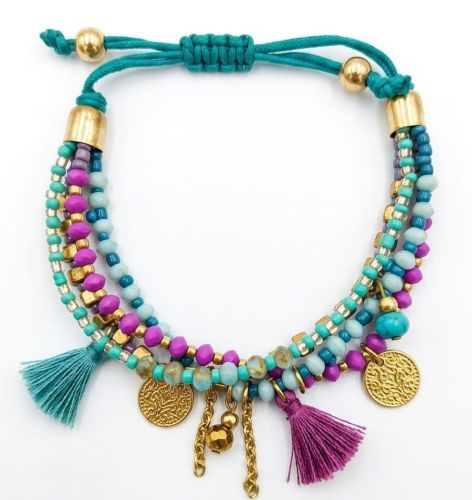 Bohemian Multicolour Beads Bracelet