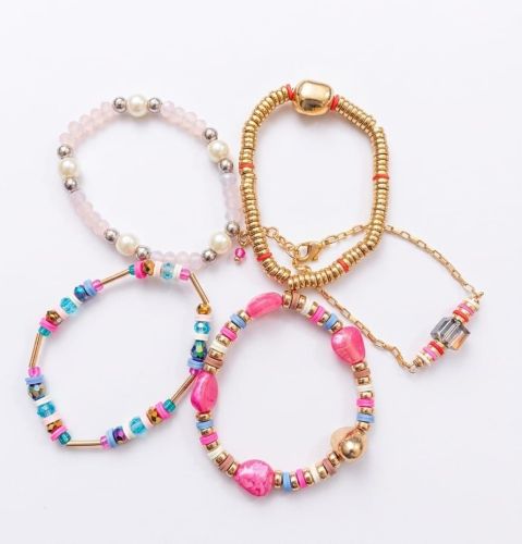 Colorful Beaded Bracelet Set