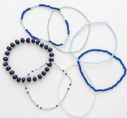 Natural Lapis Lazuli Crystal Healing Beaded Bracelet