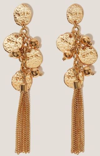 Sohi Gold Plated Long Dangle Earring