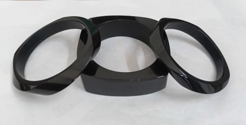 Vintage Chunky Black Resin Bangle