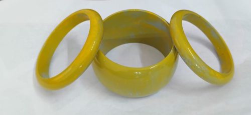 Vintage Mustard Resin Bangle