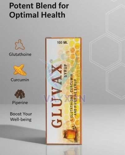 Gluvax L Glutathione, Curcumin and Piperine Syrup