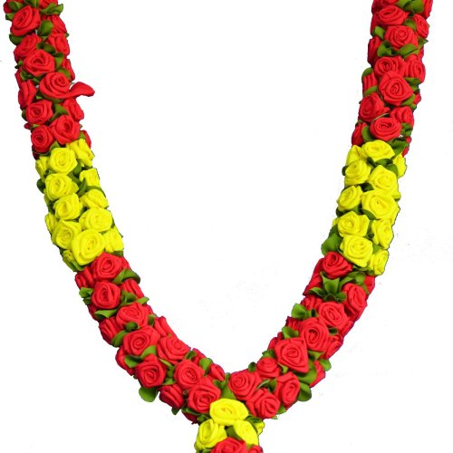 Artificial Red Yellow Rose Garland