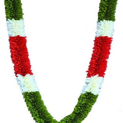 Green White Red Plastic Beads Garland