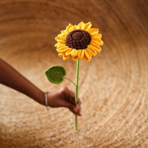 Handmade Crochet Sunflower
