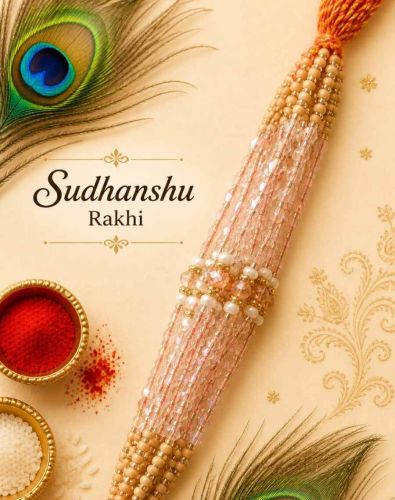 Designer Crystal Clear Rakhi