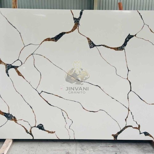 Calacatta White Quartz Stone Slab