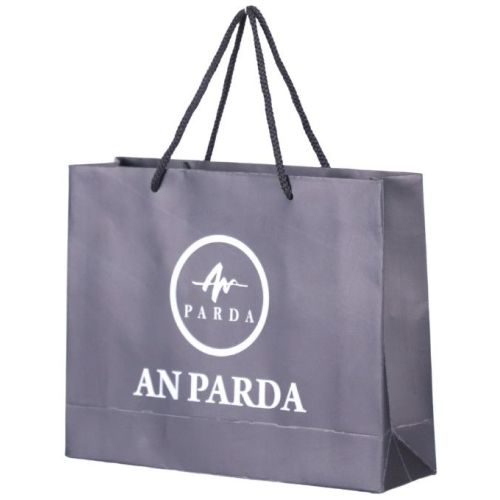 Black Printed Paper Carry Bag