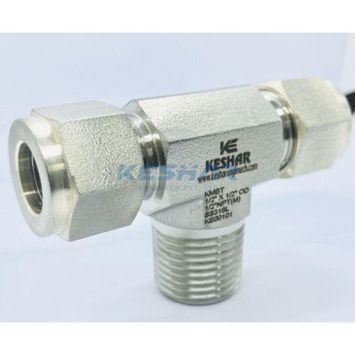 Instrumentation Tube Male Branch Tee