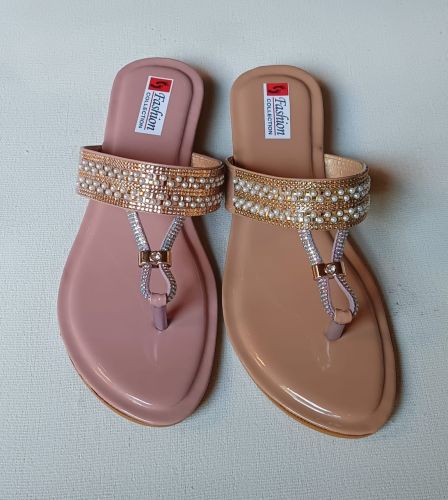 Women Pearl Work Slipper