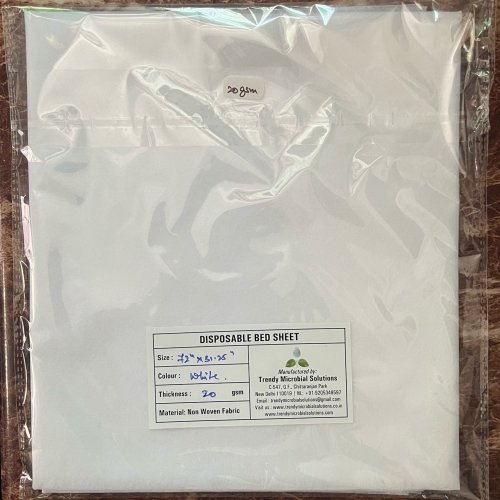 White Disposable Bed Sheet