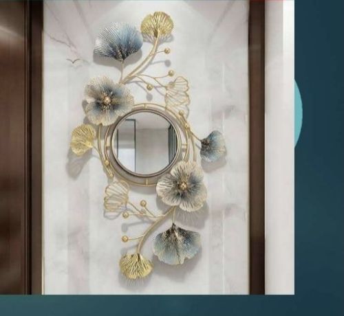 Luxury Floral Mirror Wall Decor