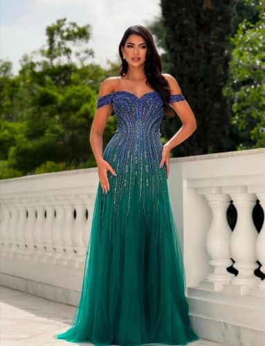 Women Georgette Heavy Stone Work Saree Gown