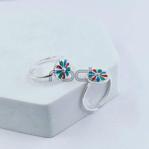 Enamel Multicolor Toe Ring