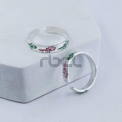 Enamel Flower Toe Ring