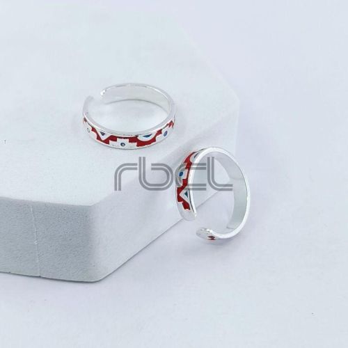 Enamel Royal Toe Ring