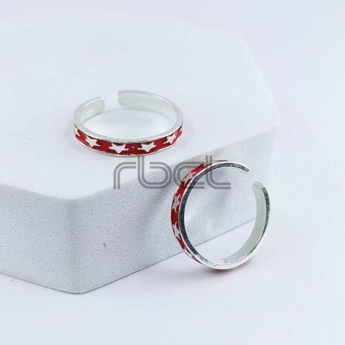 Enamel Star Toe Ring